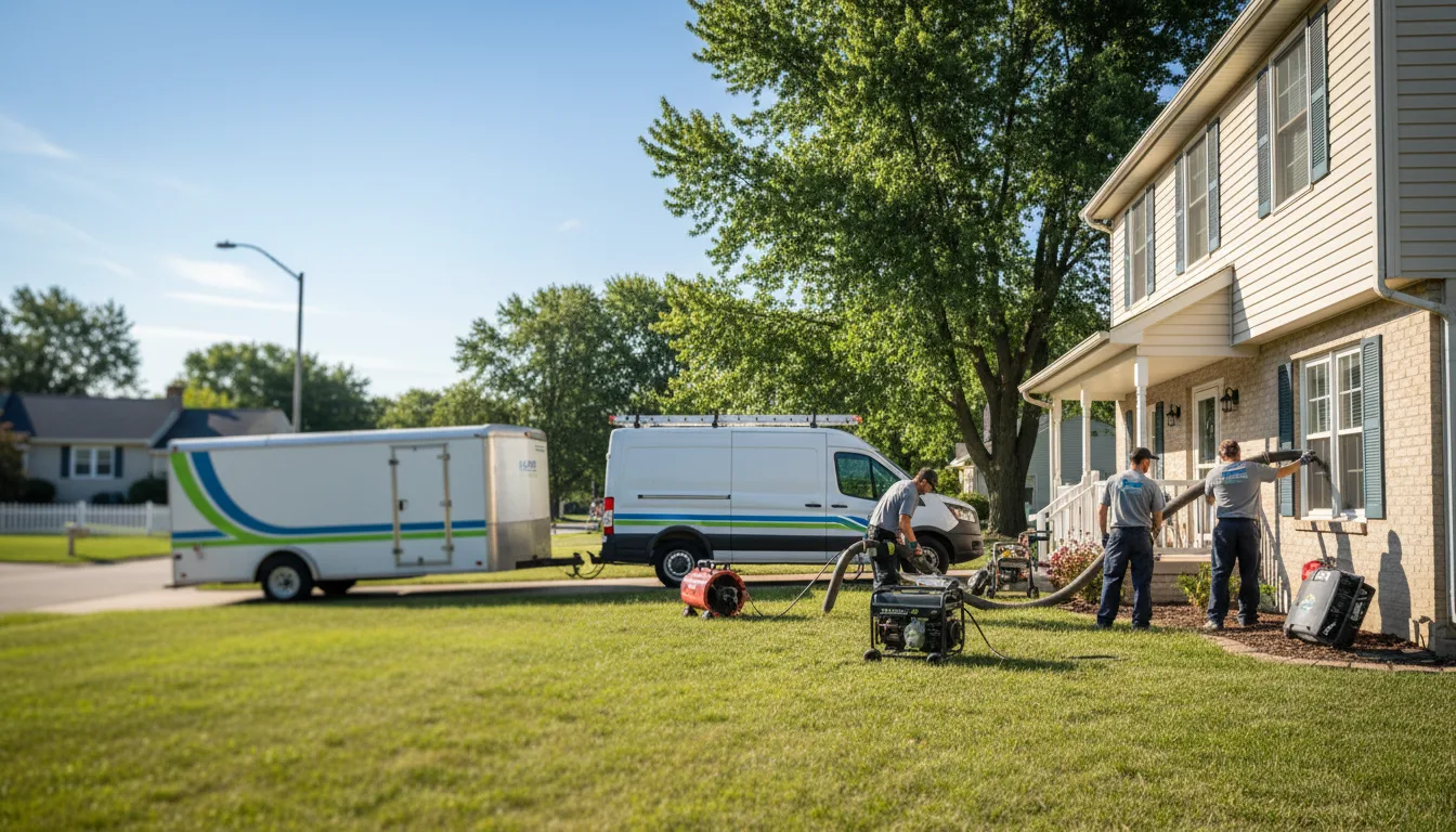 Flooded Basement Restoration And Cleanup With Repair in Mcconnelsville, OH near me